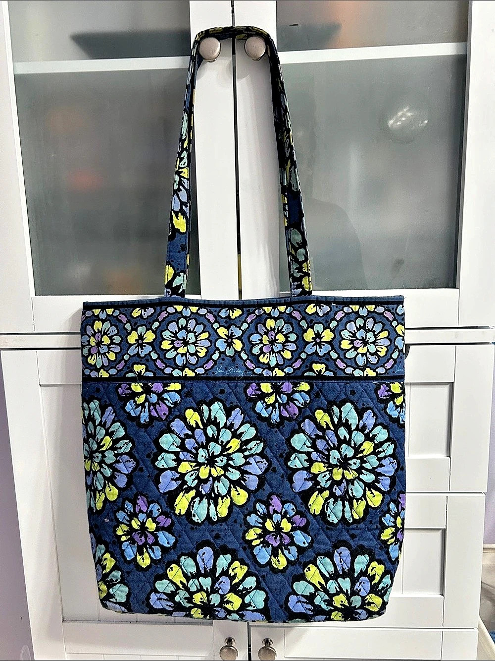 Vera Bradley Original Vera Tote Blue & Purple